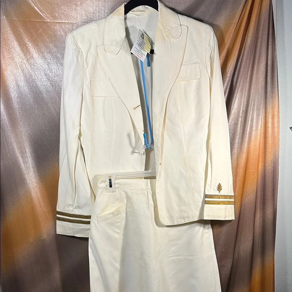 Vintage 60’s naval skirt dress whites Women's dinner A2‎